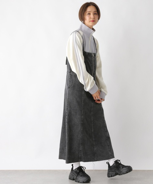 LEPSIM（レプシィム）の「切り替えデニムキャミワンピース　992085（ワンピース・レディース・チャコールグレー/ブルー/インディゴブルー・FREE）」の5枚目の写真