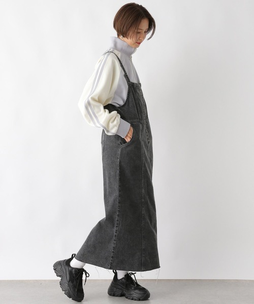 LEPSIM（レプシィム）の「切り替えデニムキャミワンピース　992085（ワンピース・レディース・チャコールグレー/ブルー/インディゴブルー・FREE）」の6枚目の写真