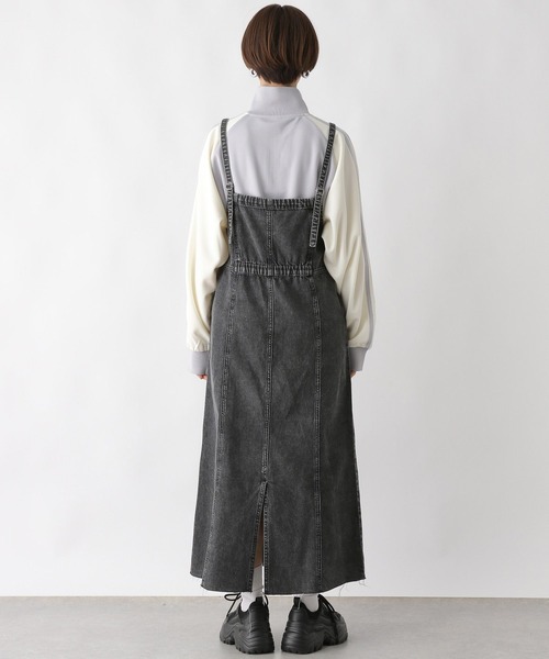 LEPSIM（レプシィム）の「切り替えデニムキャミワンピース　992085（ワンピース・レディース・チャコールグレー/ブルー/インディゴブルー・FREE）」の15枚目の写真