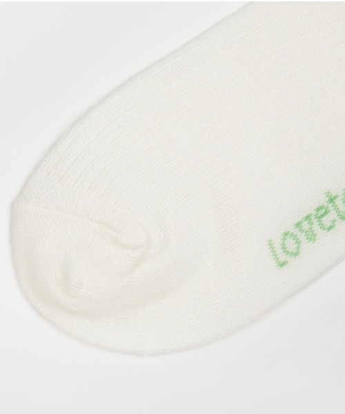 LOVETOXIC（ラブトキシック）の「2本ラインスニーカー丈ソックス（ソックス/靴下・キッズ・ライトグリーン/ブラック/ラベンダー/オフホワイト・FREE）」の8枚目の写真