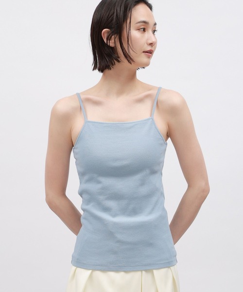 LAKOLE(ラコレ)の「スクエアネックカップキャミ / 106663(キャミソール・レディース・ホワイト×ブラック/ライトブルー/ブラック/オフホワイト・MEDIUM/SMALL/LARGE)」の1枚目の写真