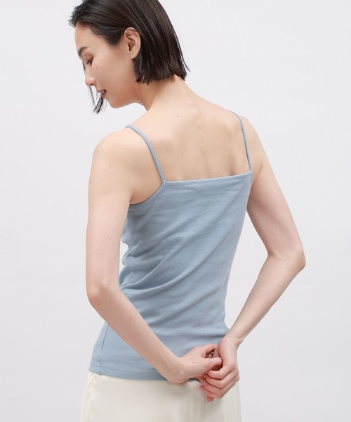 LAKOLE(ラコレ)の「スクエアネックカップキャミ / 106663(キャミソール・レディース・ホワイト×ブラック/ライトブルー/ブラック/オフホワイト・MEDIUM/SMALL/LARGE)」の9枚目の写真