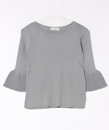 12Twelve Agenda（トゥエルブ　アジェンダ）の「ベルスリーブラメリブニットプルオーバー（ニット/セーター）」