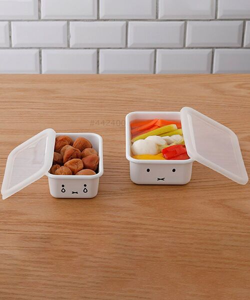 I.D.E.A international（イデアインターナショナル）の「ミッフィー浅型角容器（キッチンツール・レディース・ホワイト・ﾌﾘ-）」の3枚目の写真