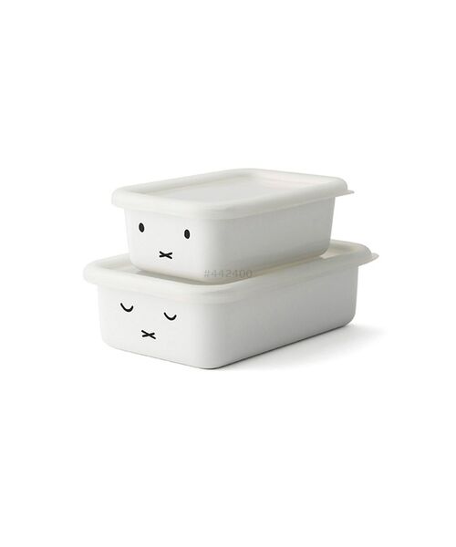 I.D.E.A international（イデアインターナショナル）の「ミッフィー浅型角容器（キッチンツール・レディース・ホワイト・ﾌﾘ-）」の4枚目の写真