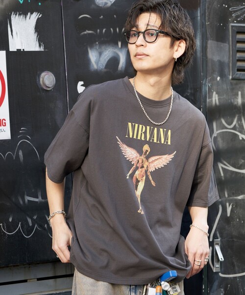 PUBLUX（パブリュクス）の「PUBLUX/パブリュクス 別注 NIRVANA IN UTERO TEE/バンドTシャツ/バンT/ユニセックス(限定展開)（Tシャツ/カットソー・メンズ・ホワイト/ブラック・SMALL/MEDIUM/LARGE）」の3枚目の写真