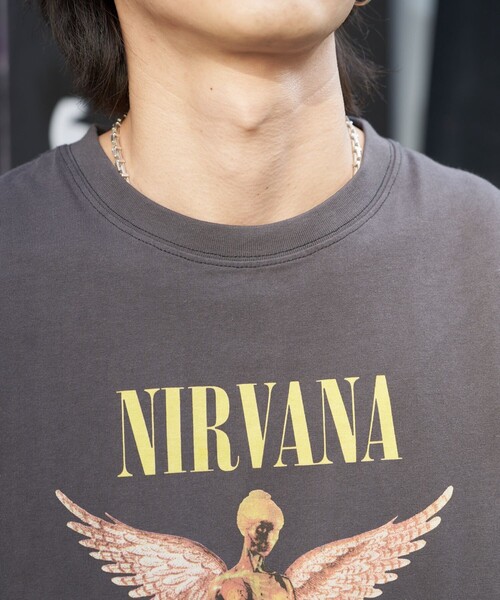 PUBLUX（パブリュクス）の「PUBLUX/パブリュクス 別注 NIRVANA IN UTERO TEE/バンドTシャツ/バンT/ユニセックス(限定展開)（Tシャツ/カットソー・メンズ・ホワイト/ブラック・SMALL/MEDIUM/LARGE）」の10枚目の写真