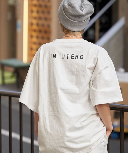 PUBLUX（パブリュクス）の「PUBLUX/パブリュクス 別注 NIRVANA IN UTERO TEE/バンドTシャツ/バンT/ユニセックス(限定展開)（Tシャツ/カットソー・メンズ・ホワイト/ブラック・SMALL/MEDIUM/LARGE）」の18枚目の写真