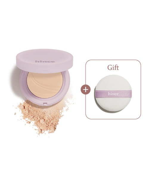 hince（ヒンス）の「セカンドスキンエアリーパウダーパフSET（フェイスパウダー・レディース・AP002 ベージュ/AP001 ラベンダー・SMALL）」の2枚目の写真