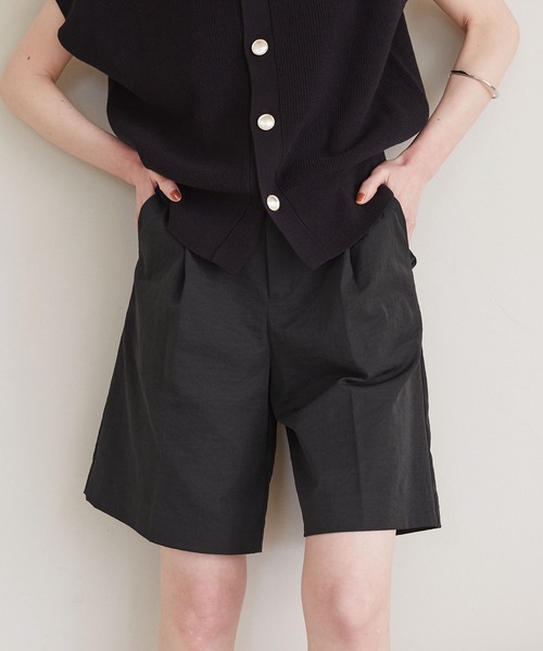 ROPE' PICNIC(ロペピクニック)の「着丈が選べるハーフパンツ(その他パンツ・レディース・ベージュ/ブラック・38/T38)」の2枚目の写真