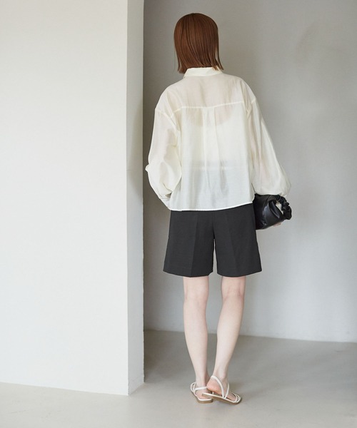 ROPE' PICNIC(ロペピクニック)の「着丈が選べるハーフパンツ(その他パンツ・レディース・ベージュ/ブラック・38/T38)」の5枚目の写真