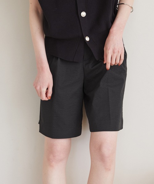 ROPE' PICNIC(ロペピクニック)の「着丈が選べるハーフパンツ(その他パンツ・レディース・ベージュ/ブラック・38/T38)」の11枚目の写真