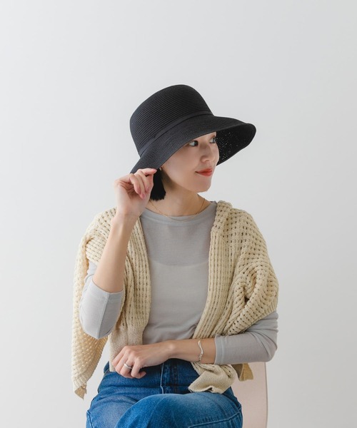 RODE SKO(ロデスコ)の「洗えるたためるハット(ハット・レディース・ブラック/モカ/ナチュラル・ONE)」の5枚目の写真