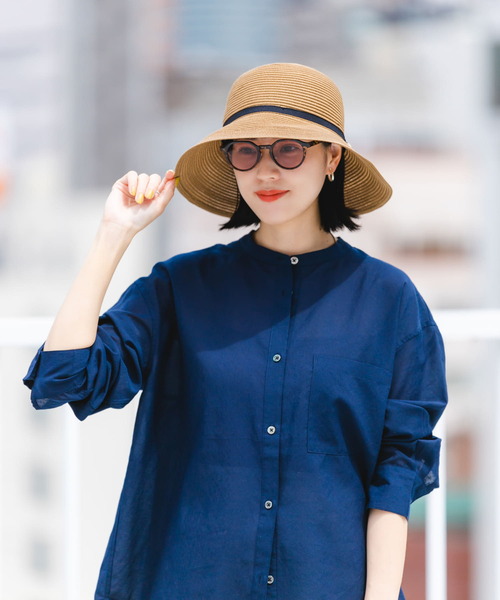 RODE SKO(ロデスコ)の「洗えるたためるハット(ハット・レディース・ブラック/モカ/ナチュラル・ONE)」の4枚目の写真