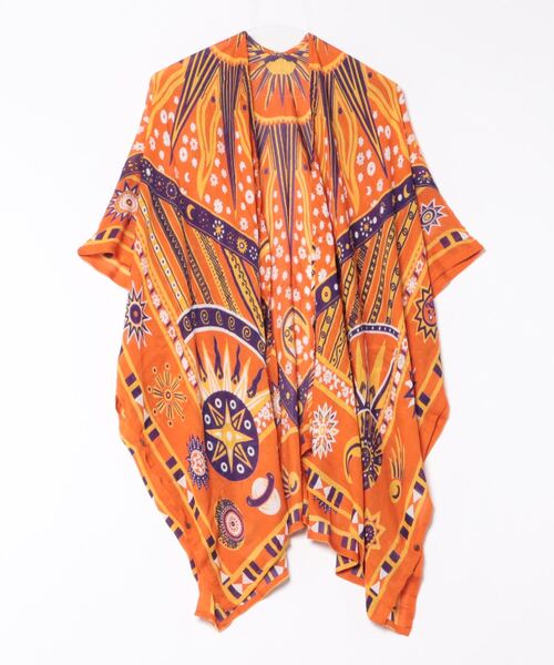 チャイハネ（チャイハネ）の「【チャイハネ】サンガUVパレオカーディガン（カーディガン/ボレロ・レディース・ネイビー/オレンジ/ブラック・FREE）」の6枚目の写真