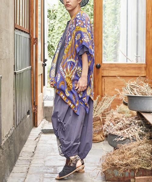 チャイハネ（チャイハネ）の「【チャイハネ】サンガUVパレオカーディガン（カーディガン/ボレロ・レディース・ネイビー/オレンジ/ブラック・FREE）」の9枚目の写真