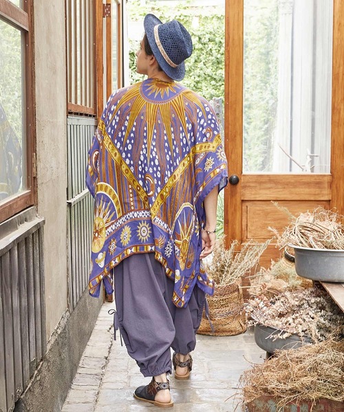 チャイハネ（チャイハネ）の「【チャイハネ】サンガUVパレオカーディガン（カーディガン/ボレロ・レディース・ネイビー/オレンジ/ブラック・FREE）」の10枚目の写真