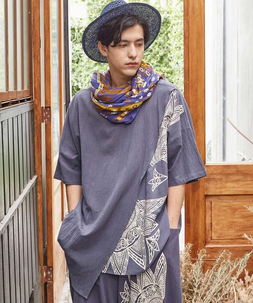 チャイハネ（チャイハネ）の「【チャイハネ】サンガUVパレオカーディガン（カーディガン/ボレロ・レディース・ネイビー/オレンジ/ブラック・FREE）」の16枚目の写真