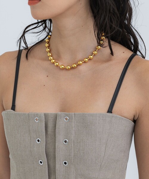 STUDIOUS(ステュディオス)の「【STUDIOUS/ステュディオス】ハートトップネックレス/軽量/モード見え/アレルギー反応軽減(ネックレス・レディース・ゴールド/シルバー・FREE)」の4枚目の写真