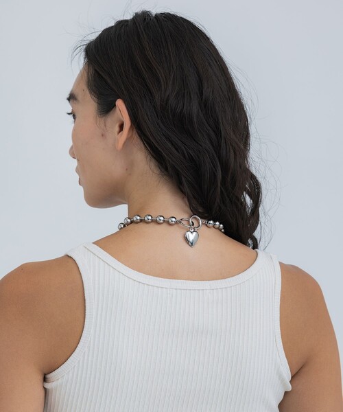 STUDIOUS(ステュディオス)の「【STUDIOUS/ステュディオス】ハートトップネックレス/軽量/モード見え/アレルギー反応軽減(ネックレス・レディース・ゴールド/シルバー・FREE)」の10枚目の写真