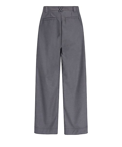 LAFFMO（ラフモ）の「ワイドタックパンツ（スラックス・レディース・グレー・M/L）」の20枚目の写真
