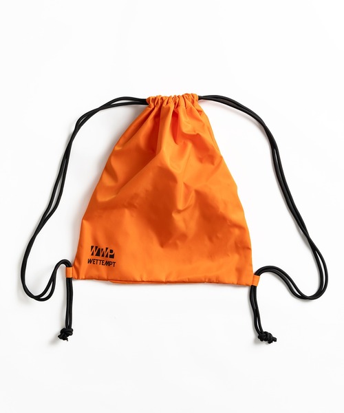 WETTEMPT(ウィテンプト)の「BICOLOR KNAPSACK / バイカラーナップサック(バックパック/リュック・メンズ・オレンジ/ブラック・ONE SIZE)」の1枚目の写真
