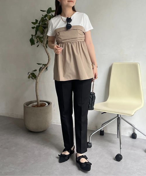 ペプラムビスチェドッキングTシャツ Vin｜ペプラムビスチェドッキングTシャツ | Rakuten Fashion