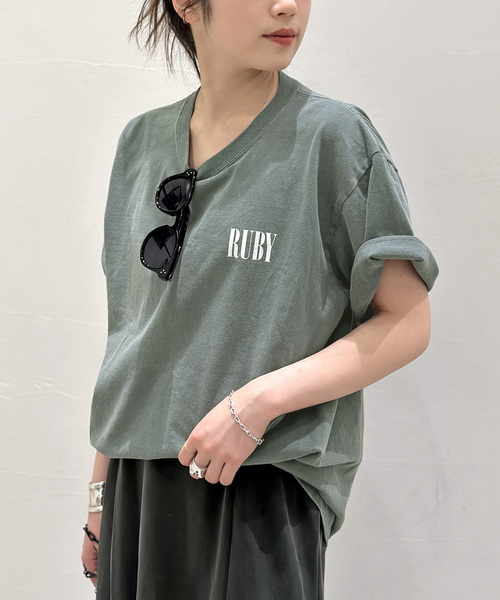 トップス AP STUDIO waters white ruby print tee AP STUDIO（エーピーストゥディオ）の「WATER'S WHITE RUBY