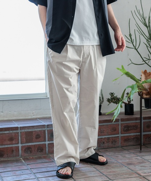 GLOBAL WORK（グローバルワーク）の「エアかるワイドパンツ/102628（その他パンツ・メンズ・チャコール/ブラック/ライトグレー/ブルー系その他7・LARGE/MEDIUM/SMALL）」の3枚目の写真