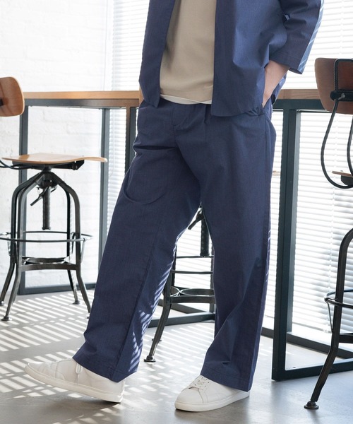 GLOBAL WORK（グローバルワーク）の「エアかるワイドパンツ/102628（その他パンツ・メンズ・チャコール/ブラック/ライトグレー/ブルー系その他7・LARGE/MEDIUM/SMALL）」の19枚目の写真