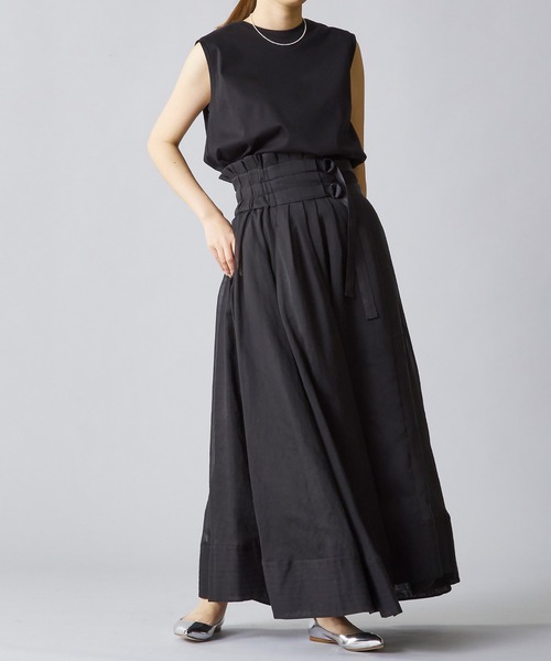 1er Arrondissement（プルミエアロンディスモン）の「コットンスムースタンクTシャツ（Tシャツ/カットソー・レディース・ブラック/オフホワイト/チャコールグレー・FREE）」の16枚目の写真