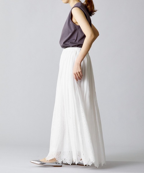 1er Arrondissement（プルミエアロンディスモン）の「コットンスムースタンクTシャツ（Tシャツ/カットソー・レディース・ブラック/オフホワイト/チャコールグレー・FREE）」の21枚目の写真