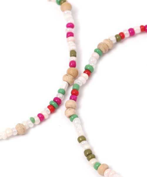 studio CLIP（スタディオクリップ）の「【daily CLIP】カラービーズブレスレット（ブレスレット・レディース・ピンク/ブルー・FREE）」の3枚目の写真