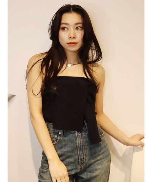 EVRIS（エヴリス）の「リボンニットベアビスチェ（キャミソール・レディース・グレー/ブルー/ブラック・FREE）」の20枚目の写真