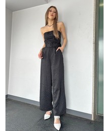 コルセットワイドパンツオールインワン