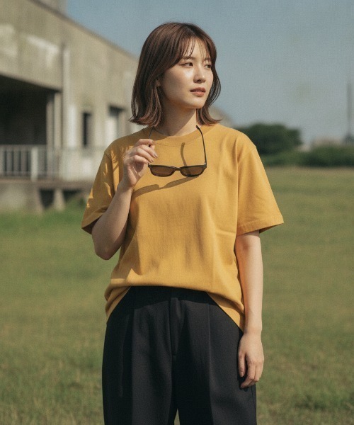 SHAKA WeAR(シャカウェア)の「【SHAKA WEAR/シャカウェア】GARMENT DYE SHORT SLEEVE ガーメントダイ 8カラー展開 ヘビーウェイト ビッグシルエット ユニセックス 無地半袖Tシャツ(Tシャツ/カットソー・メンズ・ブラック系その他2/ブラック/ホワイト/ブルー系その他/ブラック系その他/イエロー系その他/レッド系その他/ブルー系その他2・SMALL/XX-LARGE/X-LARGE/LARGE/MEDIUM)」の7枚目の写真