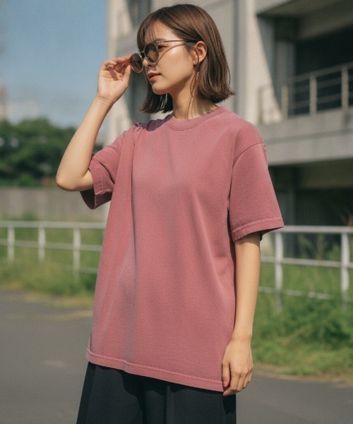 SHAKA WeAR(シャカウェア)の「【SHAKA WEAR/シャカウェア】GARMENT DYE SHORT SLEEVE ガーメントダイ 8カラー展開 ヘビーウェイト ビッグシルエット ユニセックス 無地半袖Tシャツ(Tシャツ/カットソー・メンズ・ブラック系その他2/ブラック/ホワイト/ブルー系その他/ブラック系その他/イエロー系その他/レッド系その他/ブルー系その他2・SMALL/XX-LARGE/X-LARGE/LARGE/MEDIUM)」の8枚目の写真