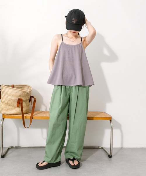 PUAL CE CIN（ピュアルセシン）の「【2点セット】ペプラムキャミスイムセットアップ（水着・レディース・ストライプ・FREE）」の6枚目の写真