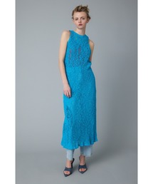 Switting drawst dress (スウィッチング ドロスト ドレス)（ワンピース