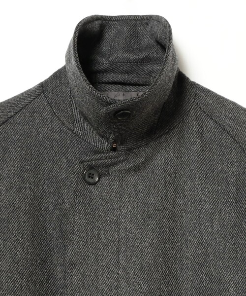 ＹＯＫE １枚袖ラグラスリーブバルカラーコート BEAMS F（ビームスF）DI PRAY ウールカシミヤ シングル ラグラン