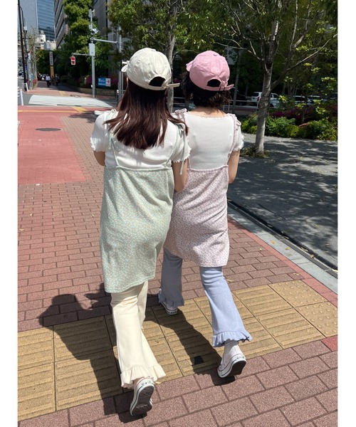 WC（ダブル シー）の「リトルフラワーワッフルキャミワンピース（ワンピース・レディース・ホワイト/ピンク/グリーン・FREE）」の21枚目の写真