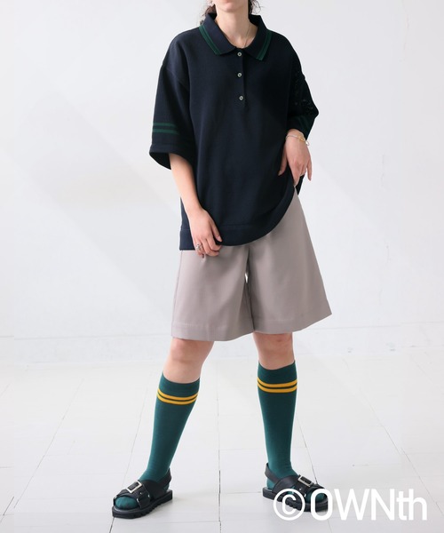 OWNth（オンス）の「メッシュポロシャツ（ポロシャツ・レディース・ベージュ/ネイビー・P/R）」の18枚目の写真