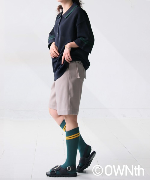 OWNth（オンス）の「メッシュポロシャツ（ポロシャツ・レディース・ベージュ/ネイビー・P/R）」の20枚目の写真