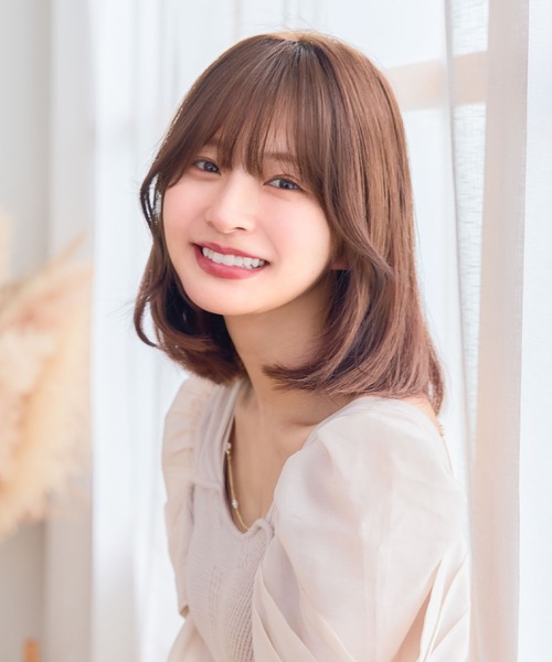 LINEASTORIA（リネアストリア）の「【前髪ウィッグ】総手植え前髪ウィッグ フェイスカール（ウィッグ・レディース・イエローゴールド/ブラック/ブラウン/ダークブラウン/ブラウン系その他/オレンジ系・FREE）」の9枚目の写真