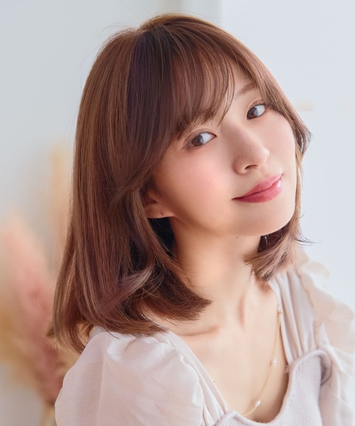 LINEASTORIA（リネアストリア）の「【前髪ウィッグ】総手植え前髪ウィッグ フェイスカール（ウィッグ・レディース・イエローゴールド/ブラック/ブラウン/ダークブラウン/ブラウン系その他/オレンジ系・FREE）」の13枚目の写真