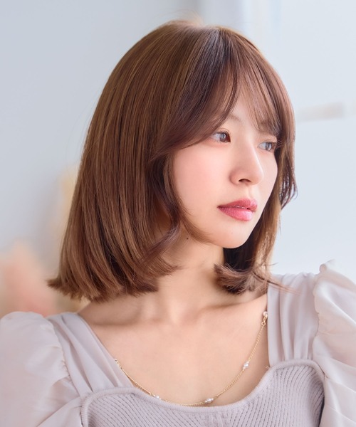 LINEASTORIA（リネアストリア）の「【前髪ウィッグ】総手植え前髪ウィッグ フェイスカール（ウィッグ・レディース・イエローゴールド/ブラック/ブラウン/ダークブラウン/ブラウン系その他/オレンジ系・FREE）」の10枚目の写真