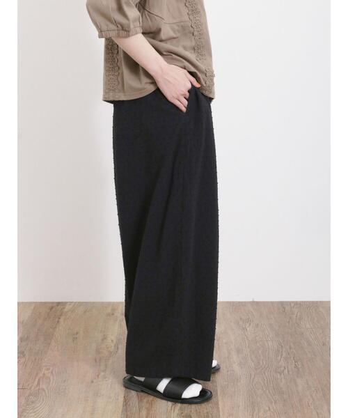 Samansa Mos2(サマンサ モスモス)の「カットドビーギャザーパンツ(その他パンツ・レディース・モカ/ブラック/キナリ・F)」の17枚目の写真