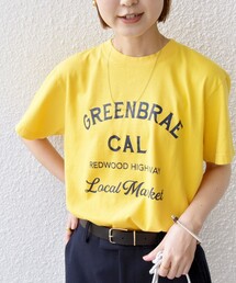 Odub | 【SHIPS別注】Odub:〈手洗い可能〉ロゴ プリント TEE(Tシャツ/カットソー)
