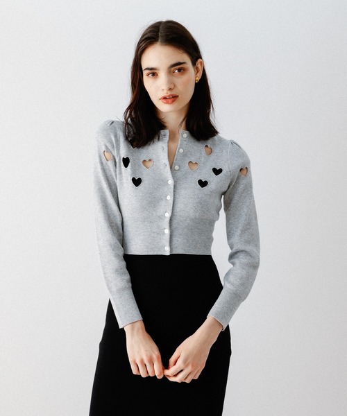 DEICY  mecouture ハートカットワンピース新品未使用 DEICY ミークチュール ハートカットワークワンピース ロング丈