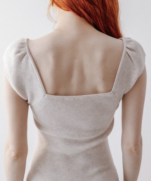 DEICY  mecouture ハートカットワンピース新品未使用 DEICY ミークチュール ハートカットワークワンピース ロング丈
